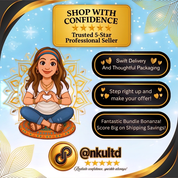 18K Gold Plated Heart Jewelry Set 💖Dainty Earrings & Necklace w/ Shell Inlay - Picture 3 of 11